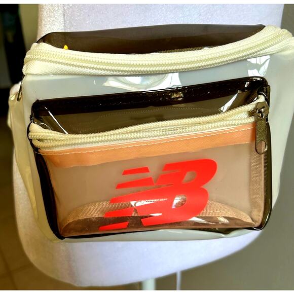 New Balance Fanny pack Clear Transparent Stadium Sports Event Run Waterproof Bag - Picture 1 of 7